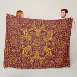 Summer Lotus Fleece Blanket