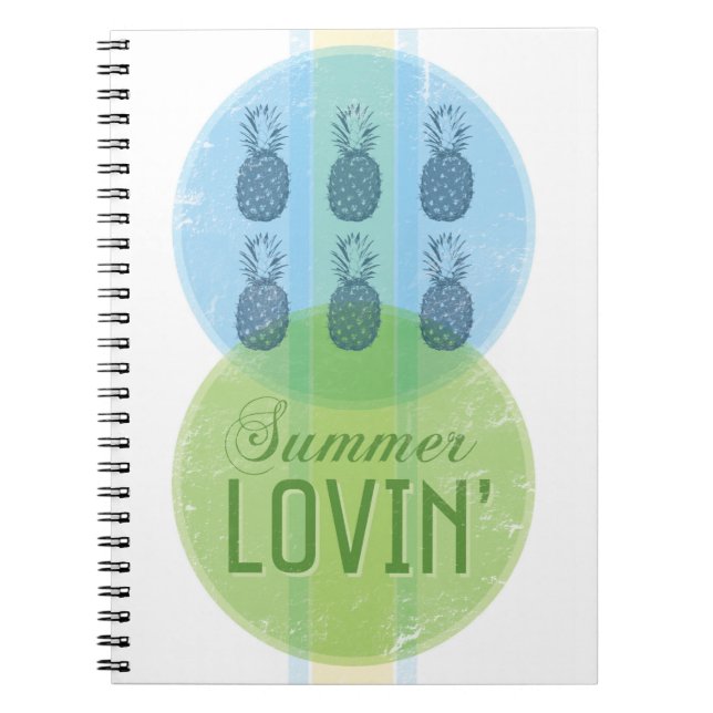 Summer Lovin' Retro-Notebook Notizblock (Vorderseite)