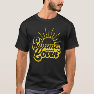 Summer Lovin' Vibes Retro Style Tropischer Strand T-Shirt