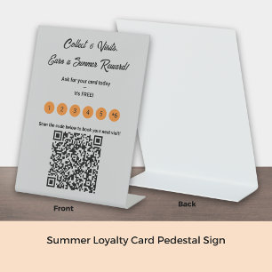 Summer Loyalty Card - 6"x8" Sockelschild