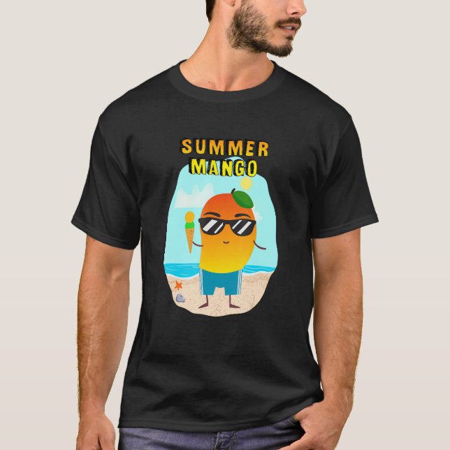 Summer Mango Tropical FruLife Beach T-Shirt (Vorderseite)