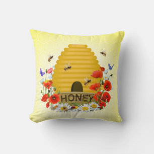 Summer Meadow Beehive und Honey Pot Kissen