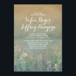 Summer Meadow Elegant und Dreamy Wedding Einladung<br><div class="desc">Schöne und romantische Vintage,  rustikale Hochzeitseinladung mit der Wiese voller sommerlicher Wildblumen. Diese blumenreiche Einladung ist perfekt für den Garten,  die Hochzeit auf dem Land. — Alle Designelemente von Jinaiji</div>