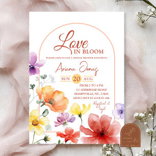 Summer Meadow Liebe in Bloom Brautparty Einladung