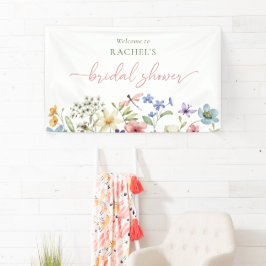 Summer Meadow Wildblume Brautparty Banner