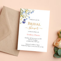 Summer Meadow Wildblumen Gold Brautparty