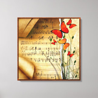 Summer Melody überpackte Canvas Print Leinwanddruck