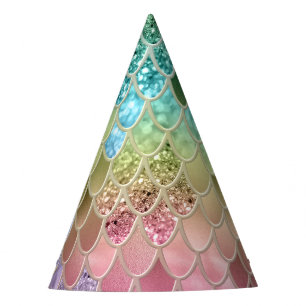 Summer Mermaid Glitzer Scales #1 (Imitate Glitzer) Partyhütchen