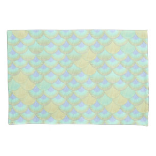 Summer Mermaid Palm Scales #1 #wall #decor #art Kissenbezug