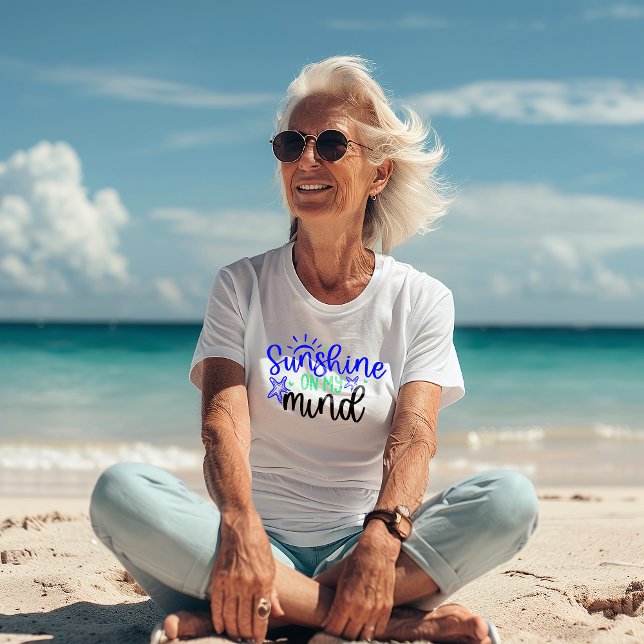 Summer Mindset "Sunshine On My Mind" T-Shirt (Von Creator hochgeladen)