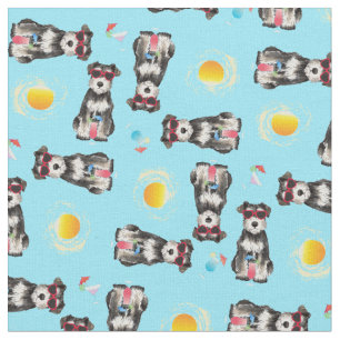 Summer Miniatur Schnauzer Stoff