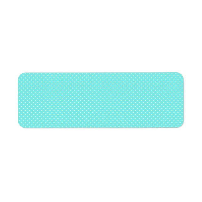 Summer Mint Green Polka Dot Hört auf Aqua Blue (Vorne)