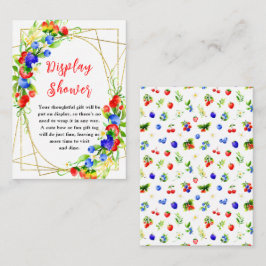 Summer Mixed Berries Babydusche Begleitkarte