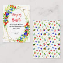 Summer Mixed Berries Babydusche Windelwanne