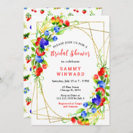 Summer Mixed Berries Brautparty Einladung