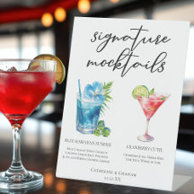 Summer Mocktails Blue Hawaiian Cranberry Süsse