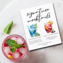 Summer Mocktails Blue Hawaiian Sangria Menü