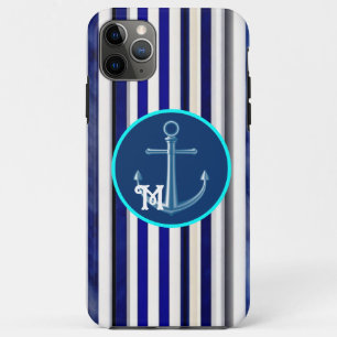 Summer Modern Navy Blue Boat Stripes Collection Case-Mate iPhone Hülle