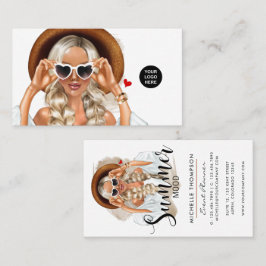 Summer Mood Fashion Event Planner Business Card Visitenkarte