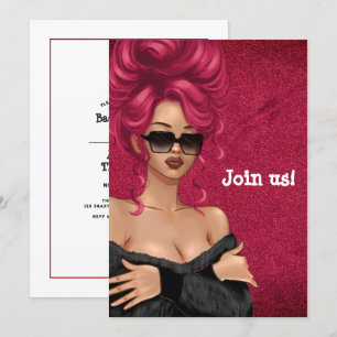 Summer Mood Fashion Red Haired Bachelorette Einladung