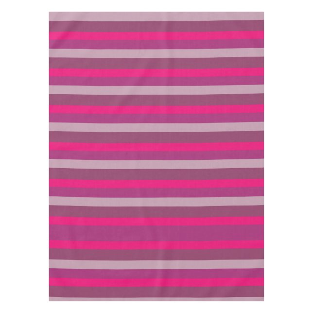 Summer Mood Pink Mauve Lila Magenta Leinen Tischdecke (Vorderseite)