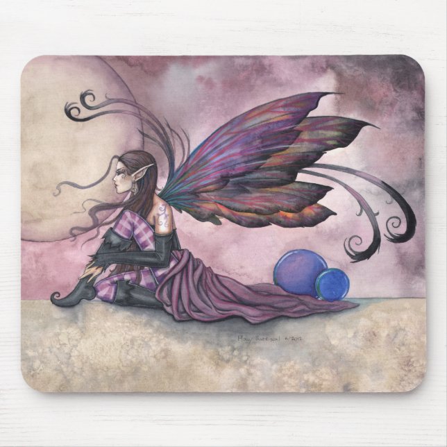 Summer Moon Fairy Mousepad von Molly Harrison (Vorne)