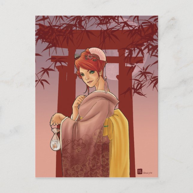 Summer Moon Postkarte (Vorderseite)