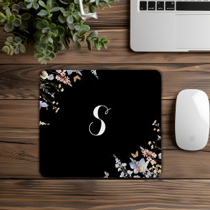 Summer Multicolor Wildblume Monogram Simple Mousepad