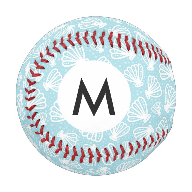 Summer Muschel Pattern Baseball (Vorderseite Links)