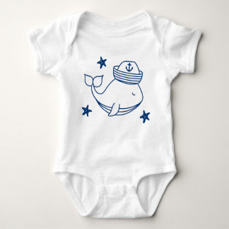 summer nautical theme boy  baby strampler