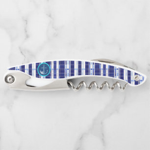 Summer Navy Blue Boat Moderne Stripes Collection Kellnermesser