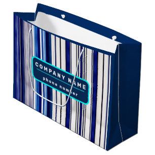 Summer Navy Blue Boot Trendy Stripes Collection Große Geschenktüte