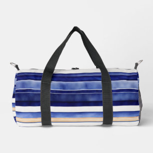 Summer Navy Blue Modern Bootstrip Collection Duffle Bag