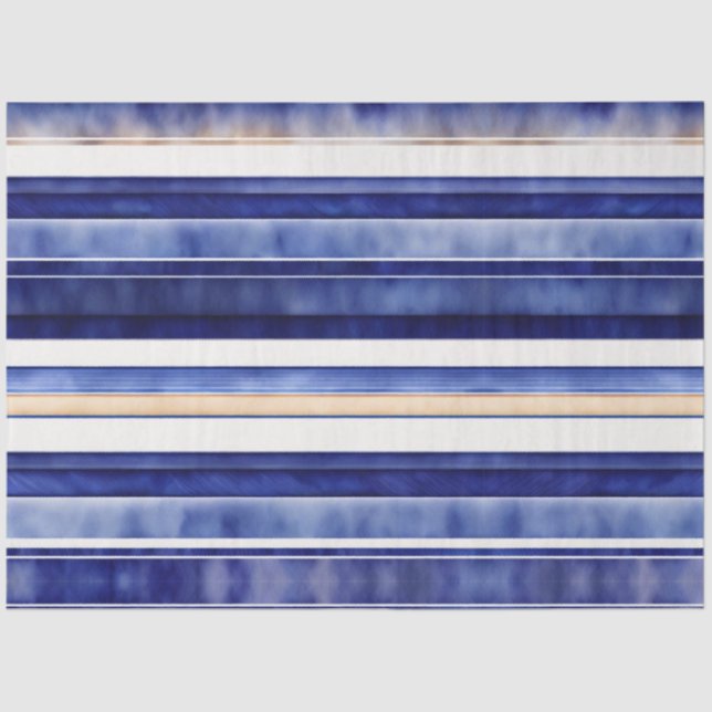 Summer Navy Blue Modern Bootstrip Collection Seidenpapier (Vorderseite)