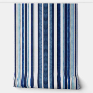 Summer Navy Blue Popular Boat Stripes Collection Tapete
