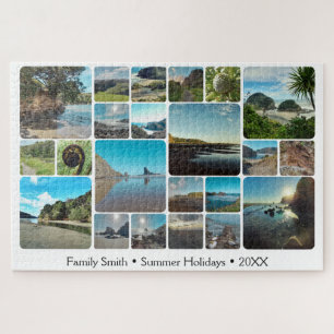 Summer New Zealand Travel Souvenir Foto Collage Puzzle