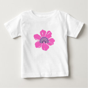 Summer Niedlich Baby Pink Blume T-shirt
