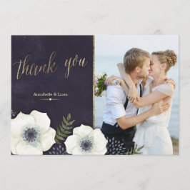 Summer Night Blume Hochzeit Dankeschön Card Dankeskarte