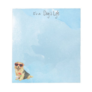 Summer Norfolk Terrier Notepad Notizblock