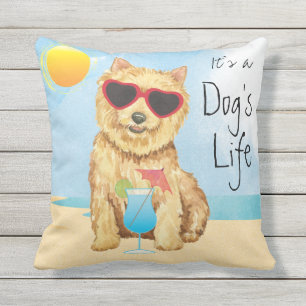 Summer Norwich Terrier Outdoor Pillow Kissen