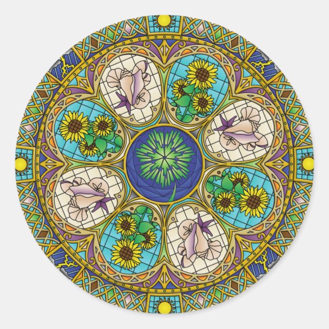 Summer Nouveau Sticker (Vorderseite)