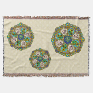 Summer Nouveau Throw Blanket Decke