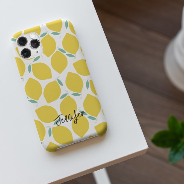 Summer Novelty Lemon-Gemustert Personalisiert Case-Mate iPhone Hülle (Von Creator hochgeladen)