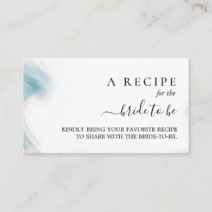 Summer Ocean Beach Blue Water Brautparty Begleitkarte