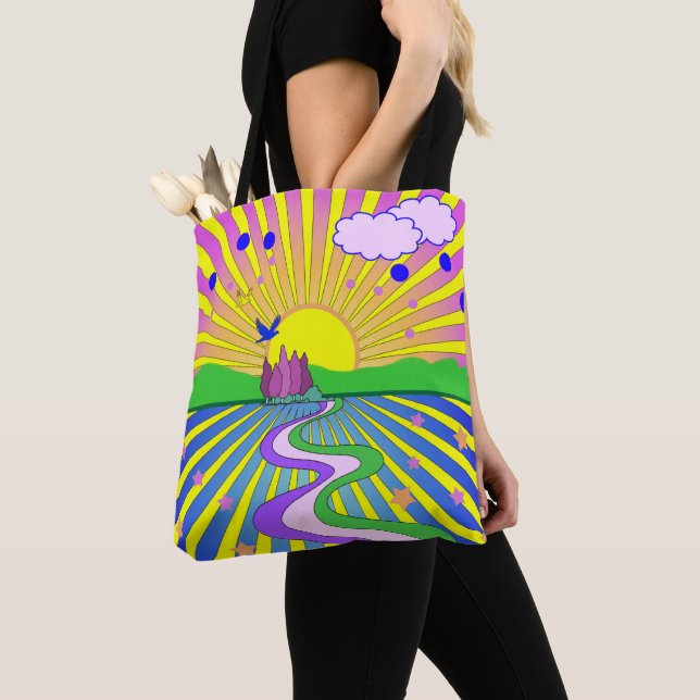 Summer of Liebe Psychedelic Sixties Sunburst (Von Nahem)
