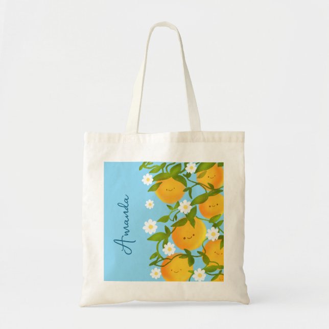 Summer Orange Tree Garden Tragetasche (Vorne)