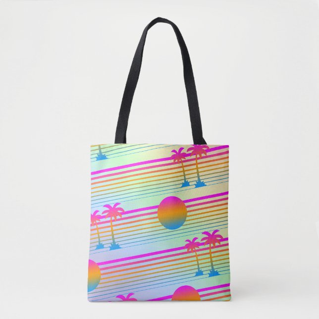 Summer Palm Tree Tote Bag (Vorderseite)
