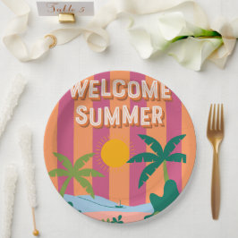 Summer Paper Plate Pappteller