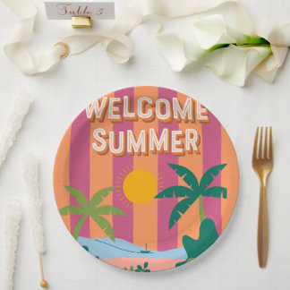 Summer Paper Plate Pappteller