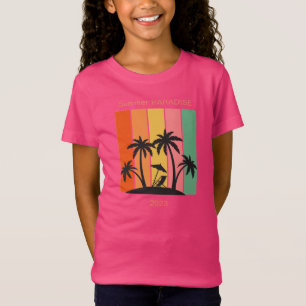 Summer PARADISE 2023 im Vintage Retro style T-Shir T-Shirt
